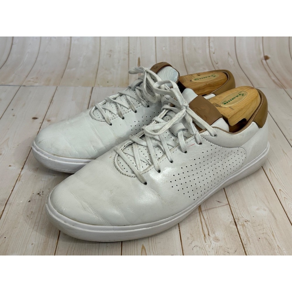 Cuater by Travis Mathew Phenom White Leather Shoes Men's Size 10 4MT090